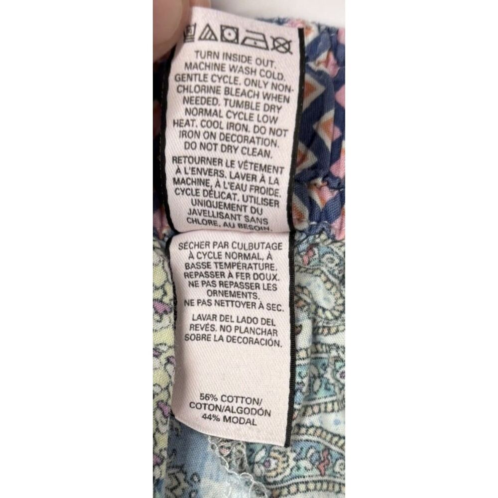 Victoria's Secret Cotton Modal Patchwork Paisley Floral Lounge Sleep Shorts Med - Picture 6 of 6